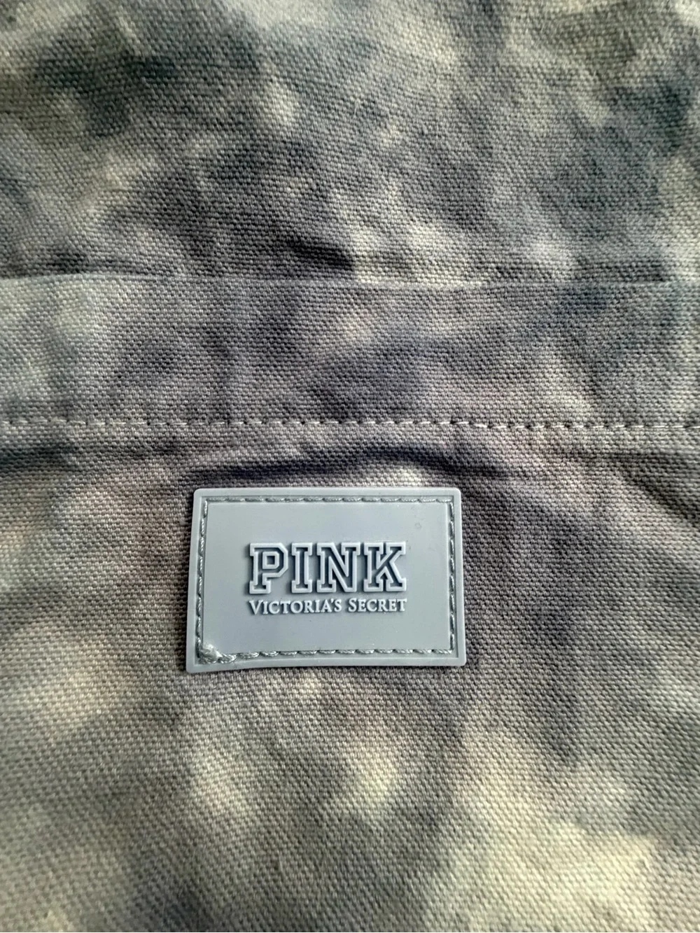 PINK Victoria's Secret Blue Tie-Dye Lightweight Denim Tote Bag